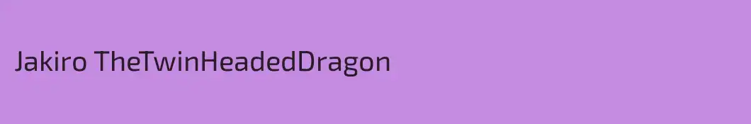 Jakiro TheTwinHeadedDragon
